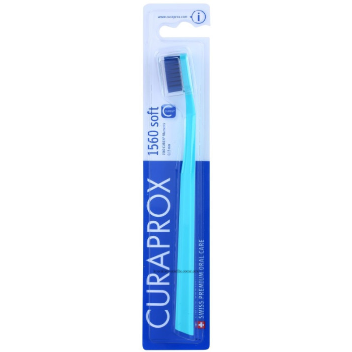 Curaprox CS 1560 Soft Toothbrush, blue with blue bristles