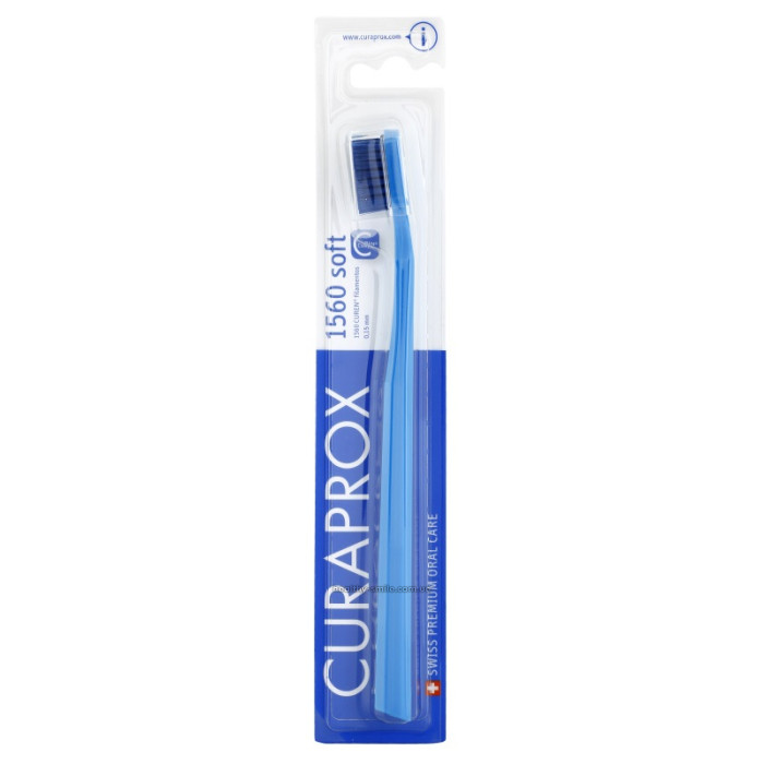 Curaprox CS 1560 Soft Toothbrush, blue with blue bristles