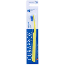 Curaprox Smart CS 7600 Toothbrush, yellow with blue bristles