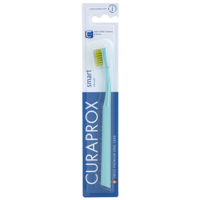 Curaprox Smart CS 7600 Toothbrush, turquoise with light green bristles