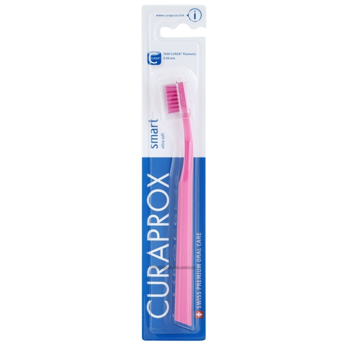 Curaprox Smart CS 7600 Toothbrush, pink with pink bristles