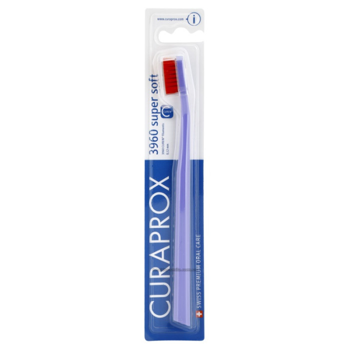 Curaprox CS 3960 Supersoft Toothbrush, lilac with red bristles