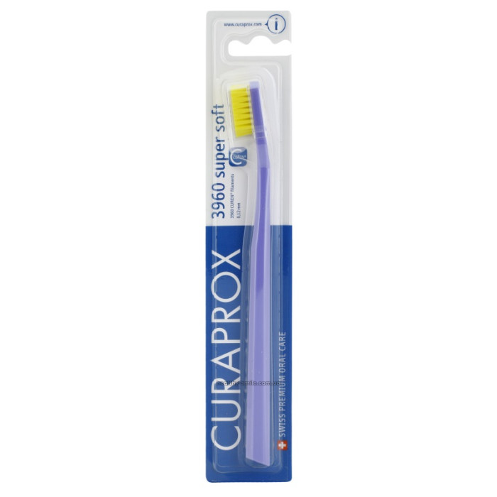 Curaprox CS 3960 Supersoft Toothbrush, lilac with yellow bristles