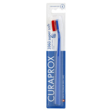 Curaprox CS 3960 Supersoft Toothbrush, blue with red bristles