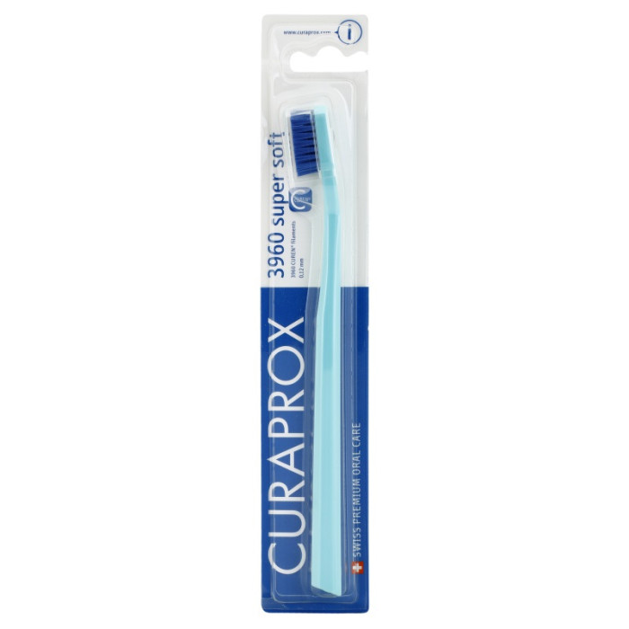 Curaprox CS 3960 Supersoft Toothbrush, light turquoise with blue bristles