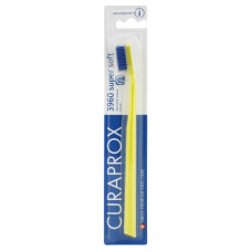 Curaprox CS 3960 Supersoft Toothbrush, yellow with blue bristles