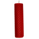 Candle made of colored wax, red, 13 x 2.5 cm