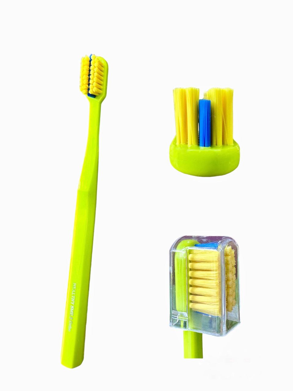 Healthy Smile Ortho Ортодонтическая зубная щетка, салатовая